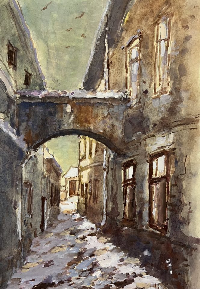 Jiří Veselý: Akvarely zmizelého Havlíčkova Brodu