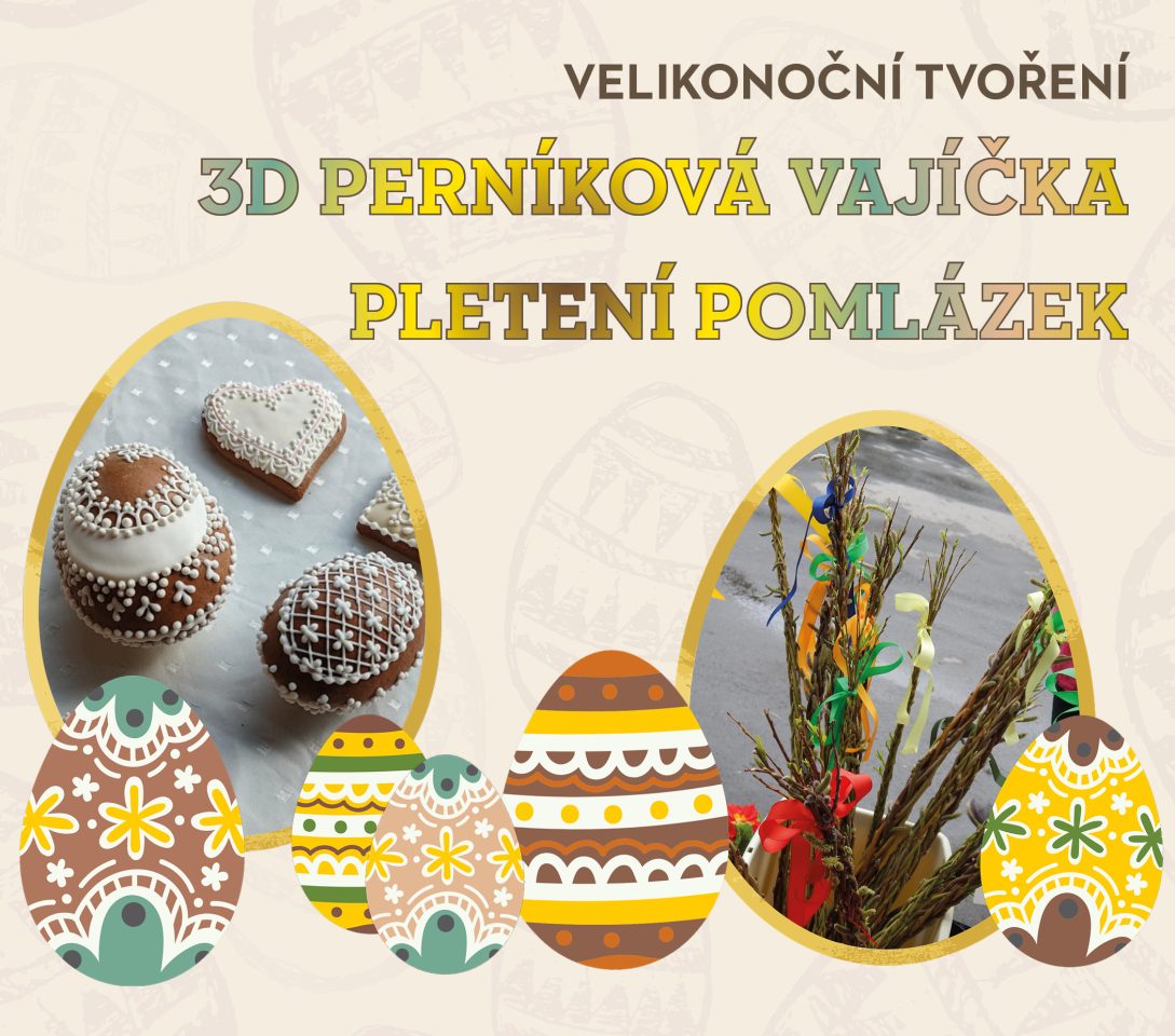 3D perníková vajíčka a pletení pomlázek