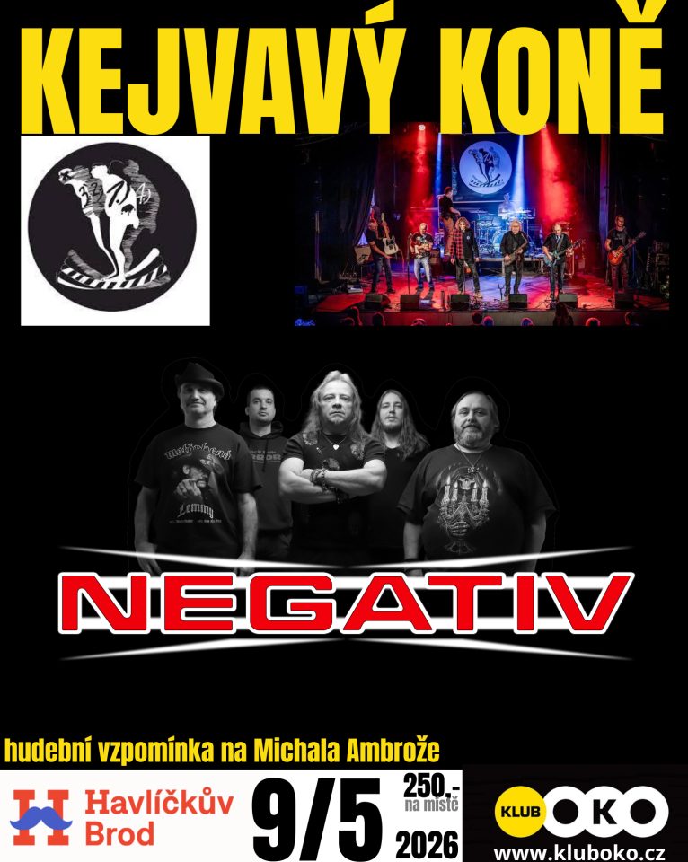 Kejvavý Koně a Negativ: Vzpomínka na Michala Ambrože v klub OKO