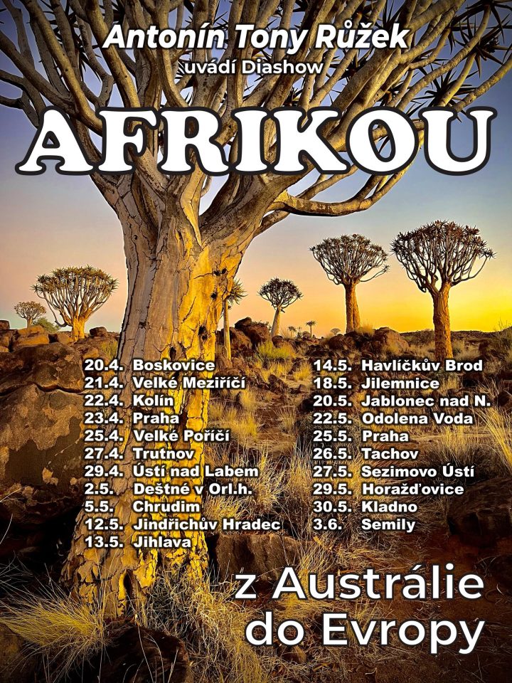 Antonín Tony Růžek: AFRIKOU z Austrálie do Evropy