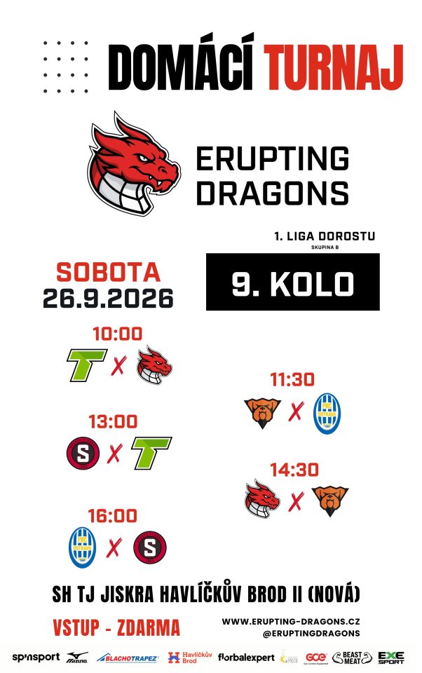 1. liga dorostenců v Havlíčkově Brodě