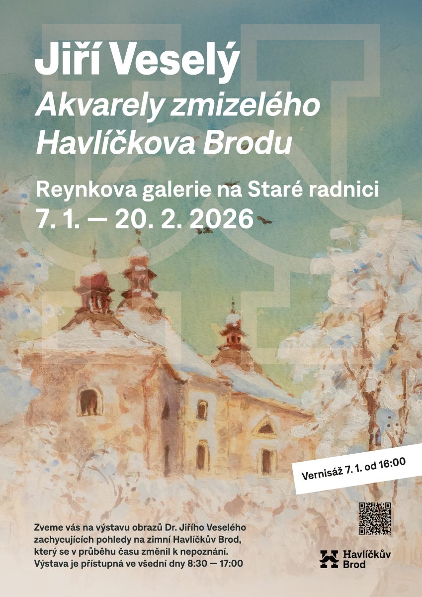 Jiří Veselý: Akvarely zmizelého Havlíčkova Brodu
