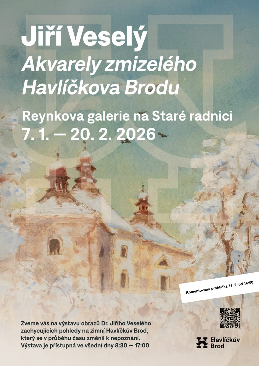 Komentovaná prohlídka výstavy Akvarely zmizelého Havlíčkova Brodu