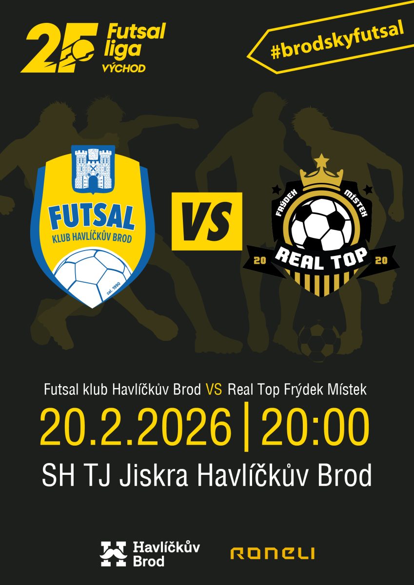 Futsal klub Havlíčkův Brod vs Real Top Frýdek-Místek