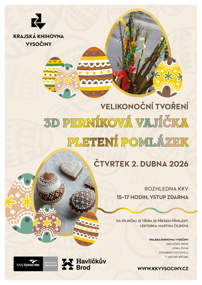 3D perníková vajíčka a pletení pomlázek