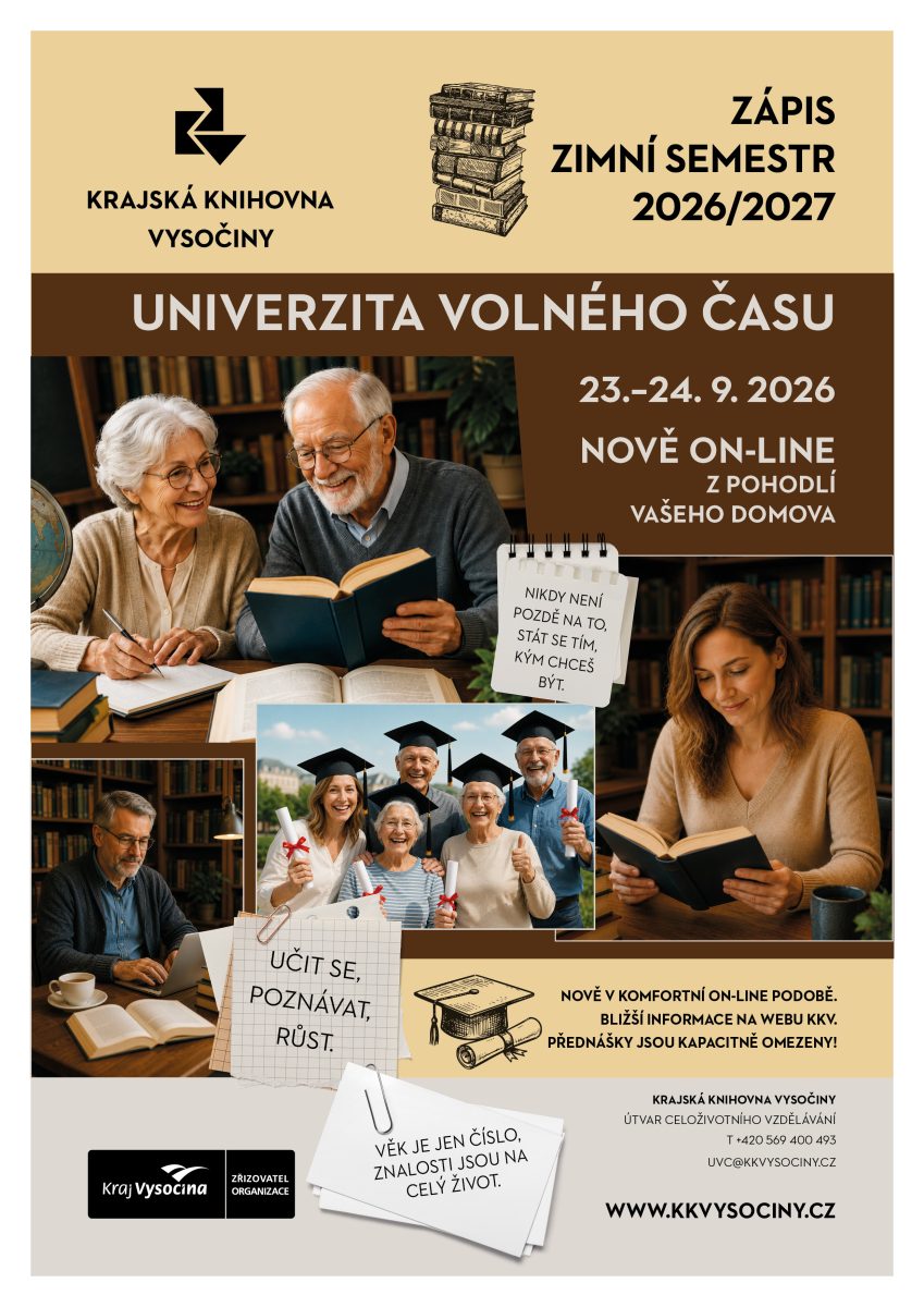Zápis do zimního semestru 2026/2027 Univerzity volného času