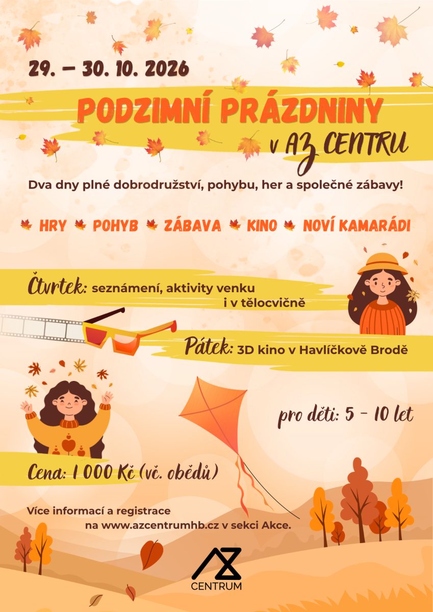 Podzimní prázdniny v AZ CENTRU