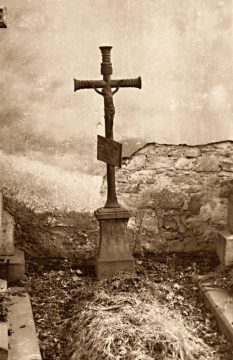 Stav hrobu Vincence Doubravy kolem roku 1960